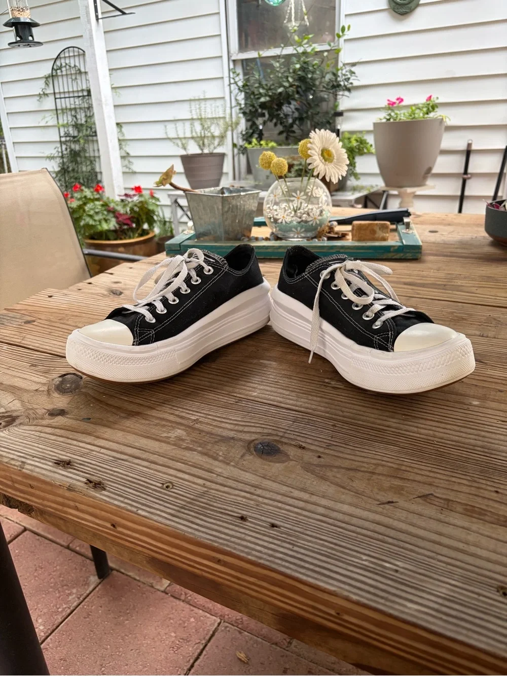 Converse Chuck Taylor All Star Move Platform Black White Women’s Size 10 570256C